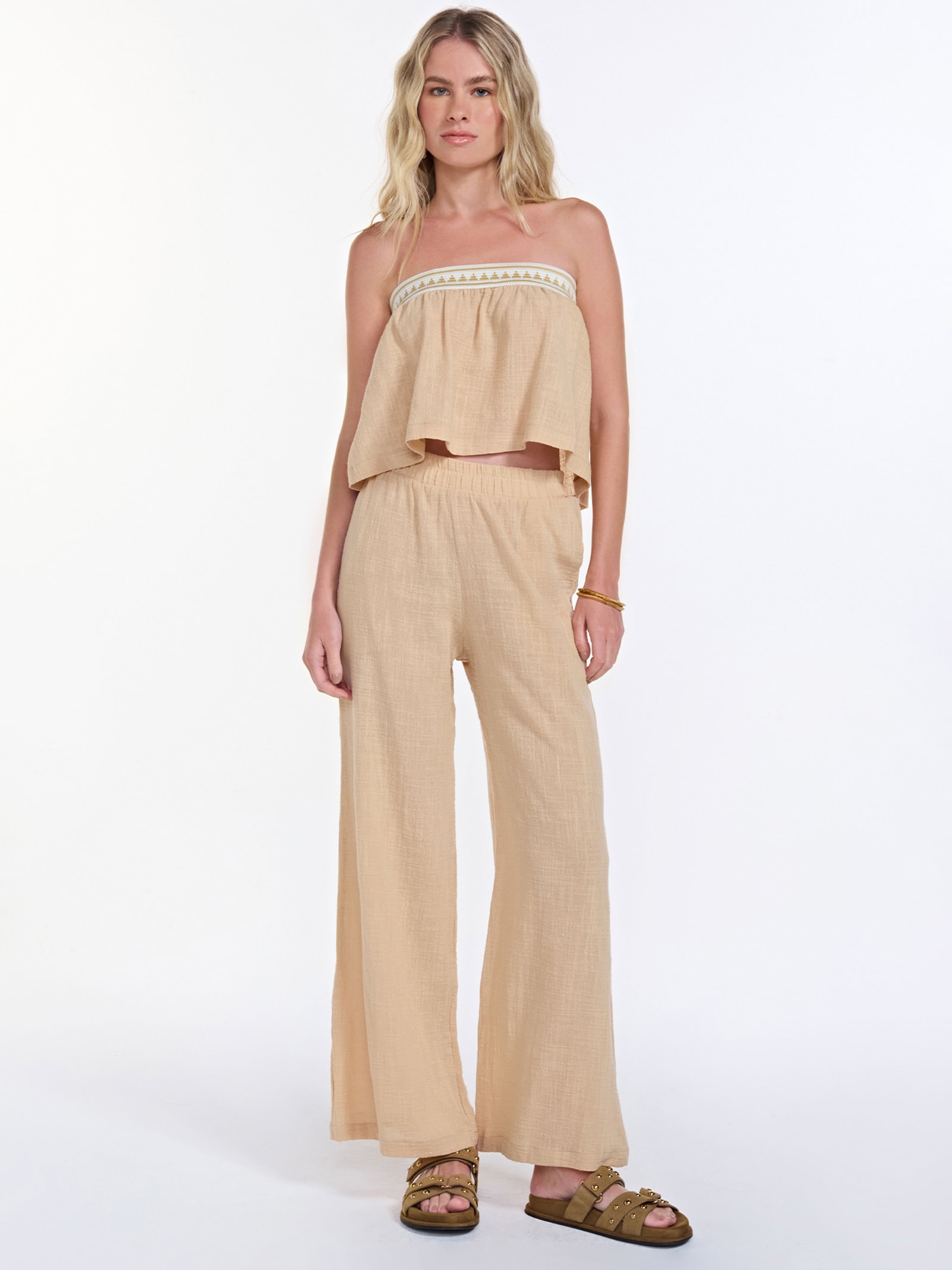 Calça Feminina Tika Bege Triya