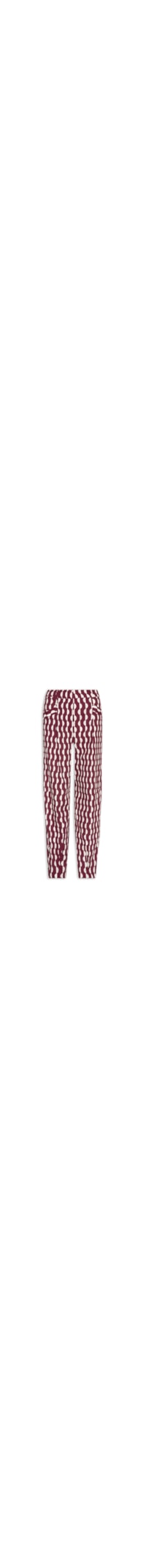 Calça Feminina Tricoline Estampa Copa - Vinho