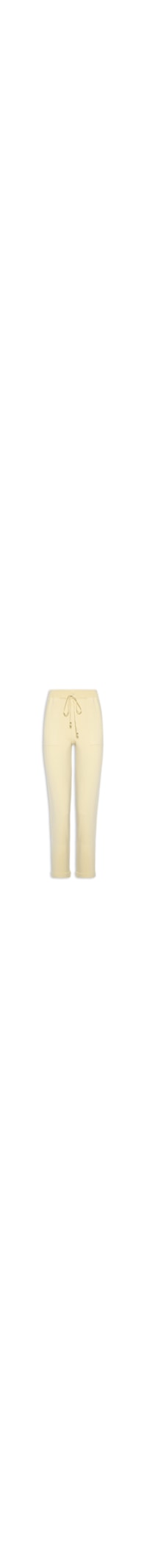 Calça Feminina Tricot Barra Italiana - Amarelo