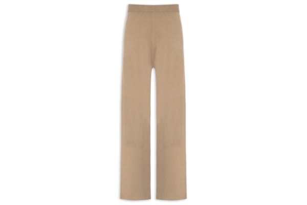 Calça Feminina Tricot Bicolor - Bege