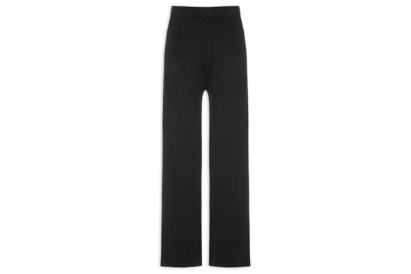 Calça Feminina Tricot Bicolor - Preto