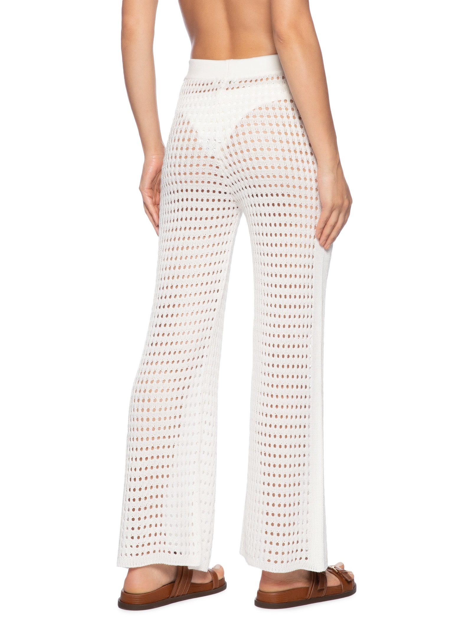 Calça Feminina Tricot Branco Cia Marítima