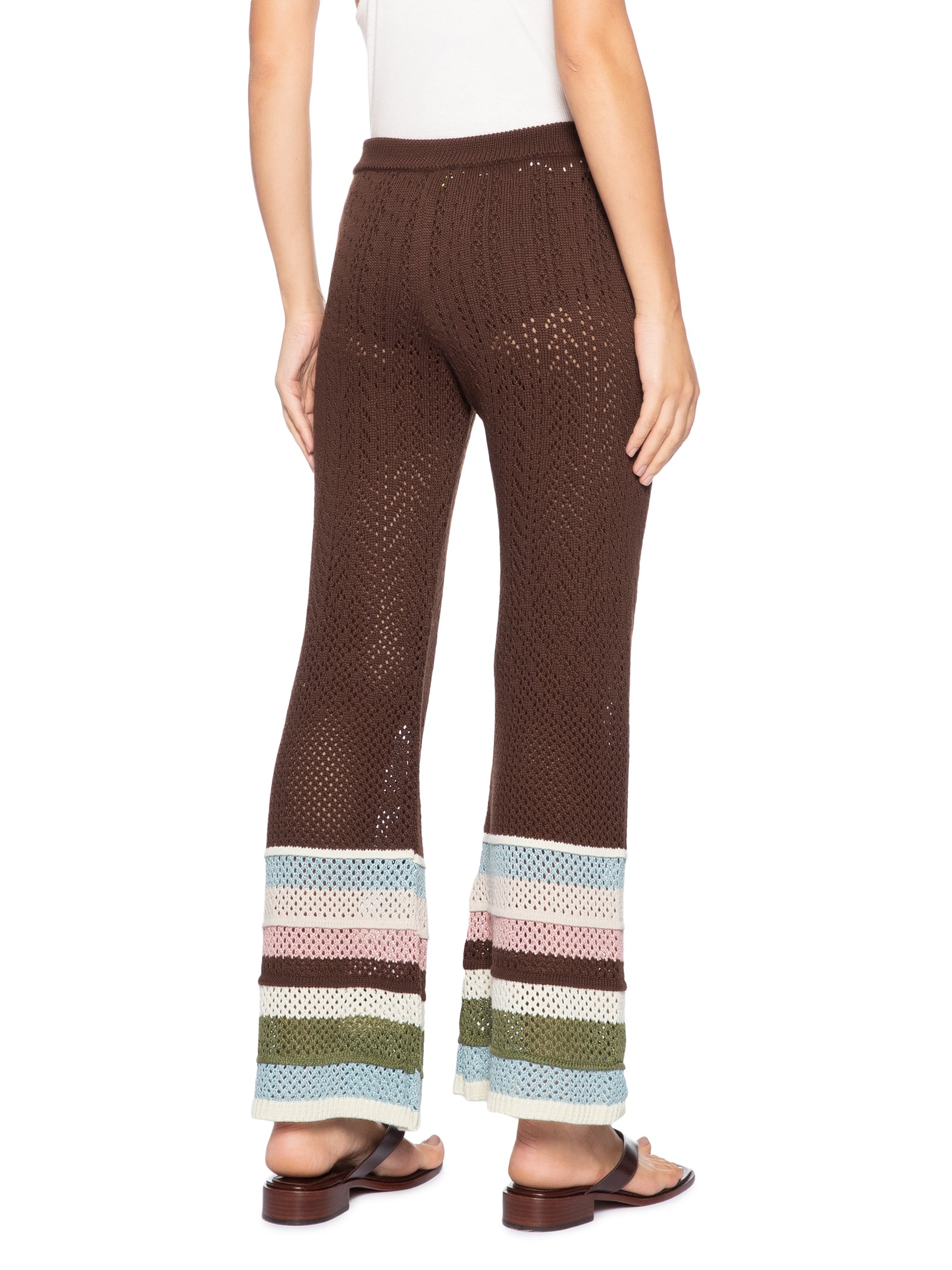 Calça Feminina Tricot Cacau Marrom Farm