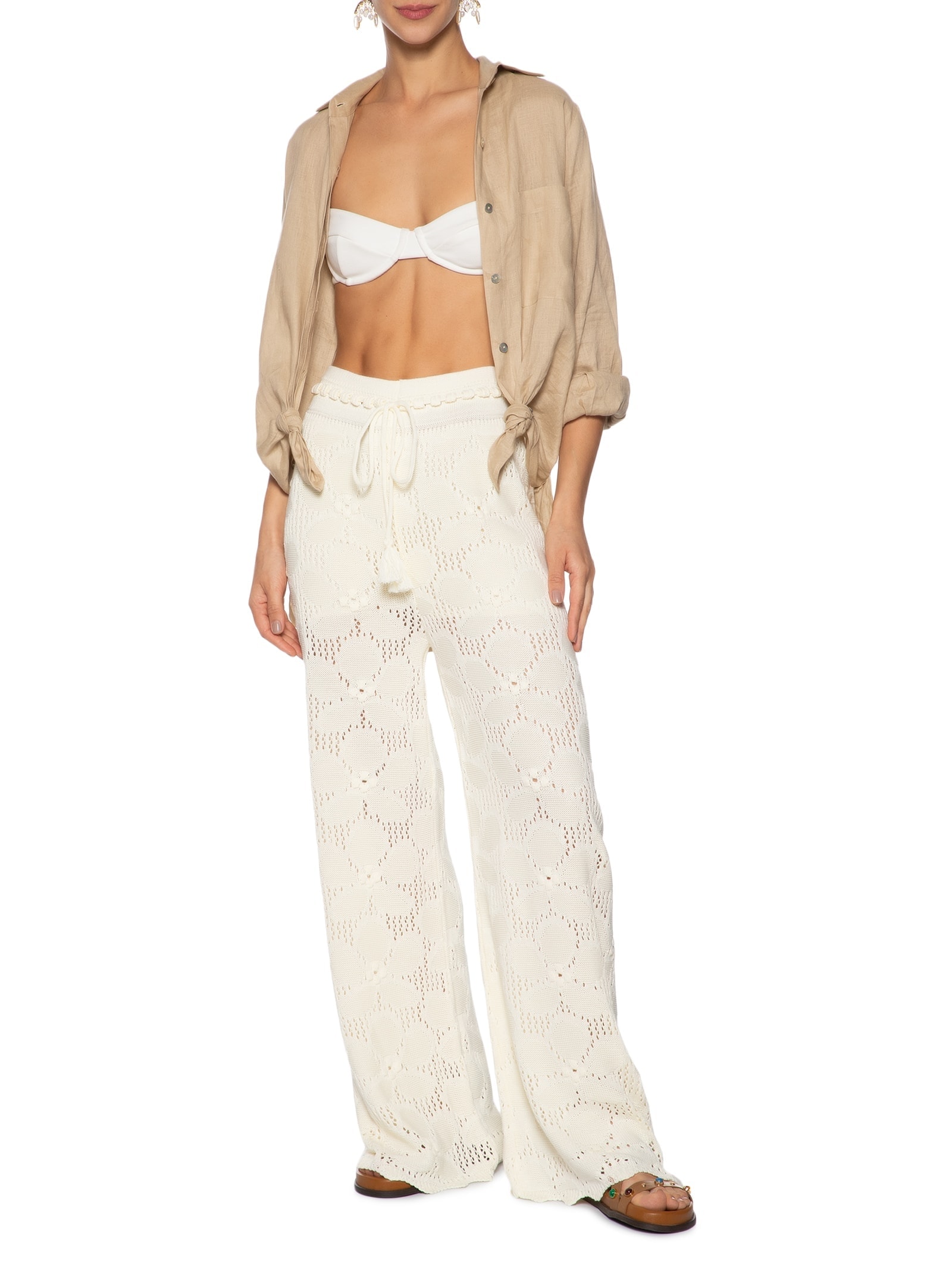 Calça Feminina Tricot Calmaria Amarelo Dress To