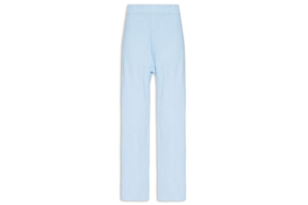 Calça Feminina Tricot Canelada - Azul