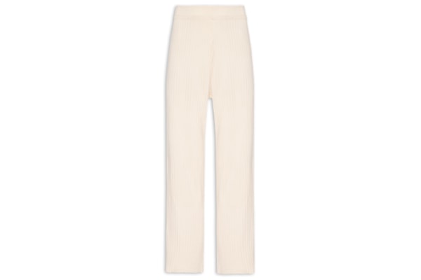 Calça Feminina Tricot Canelada - Bege