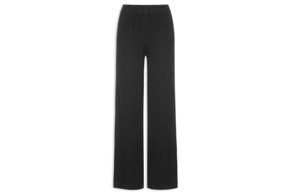 Calça Feminina Tricot Canelada - Preto