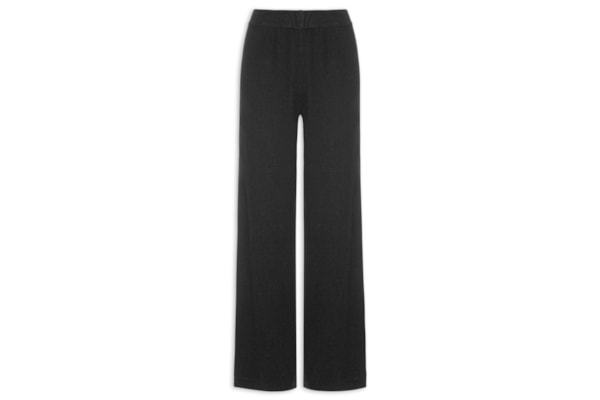 Calça Feminina Tricot Canelada - Preto