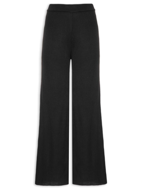 Calça Feminina Tricot Canelado – Preto