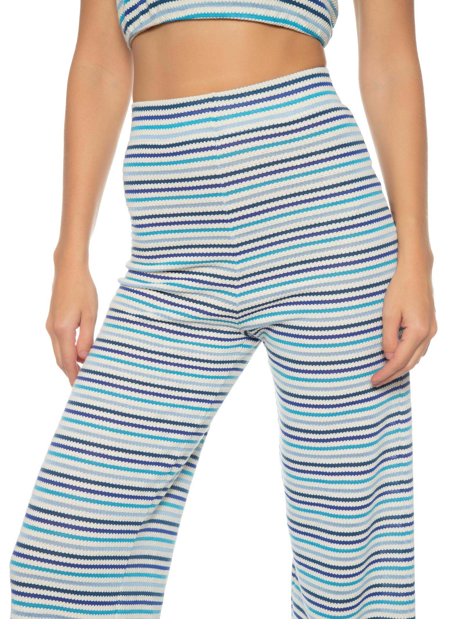 Calça Feminina Tricot Colors Azul Market 33