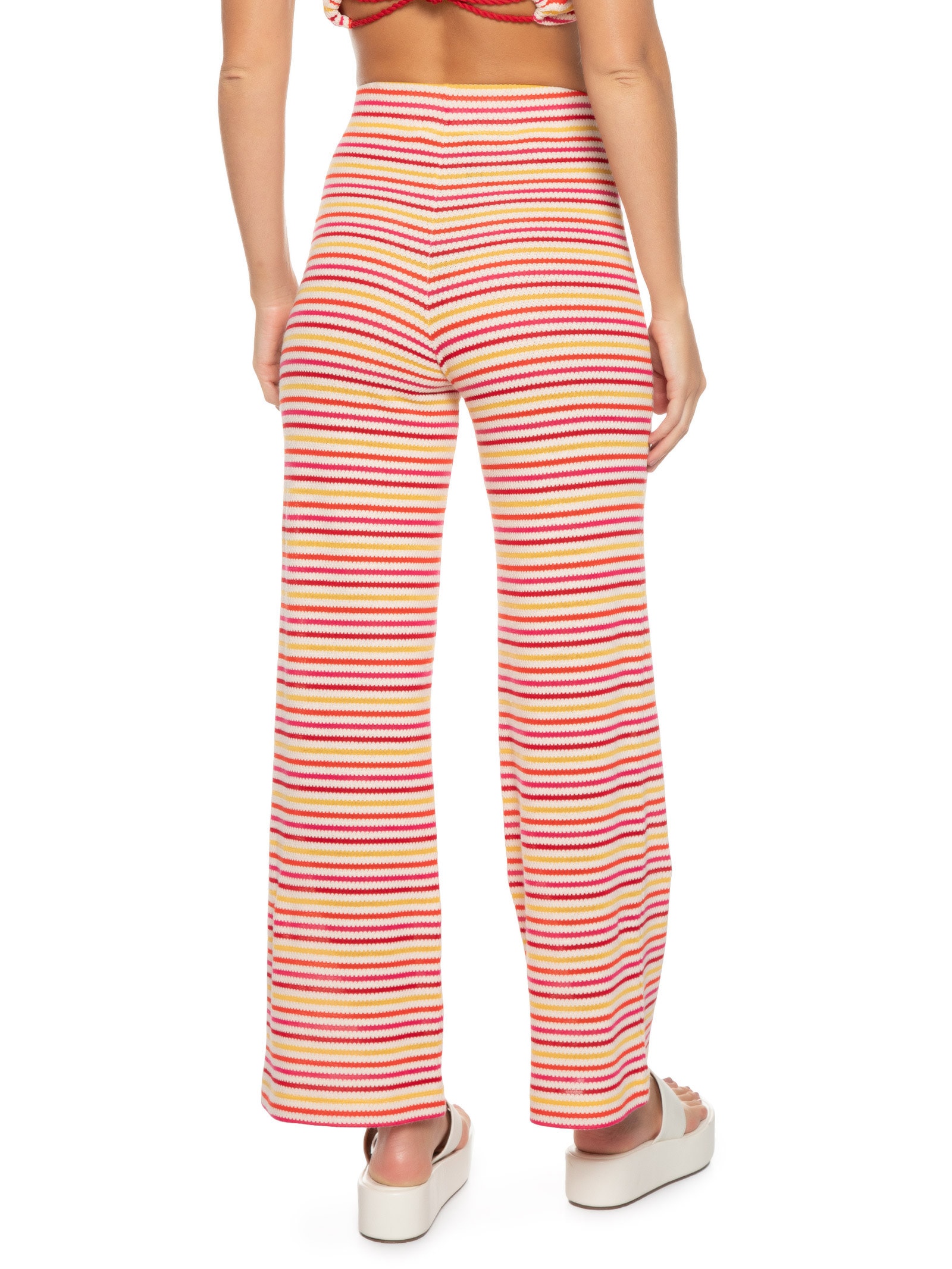 Calça Feminina Tricot Colors Vermelho Market 33