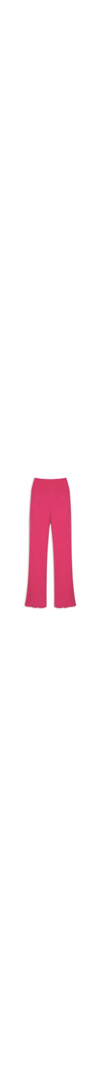 Calça Feminina Tricot Com Plissados - Rosa