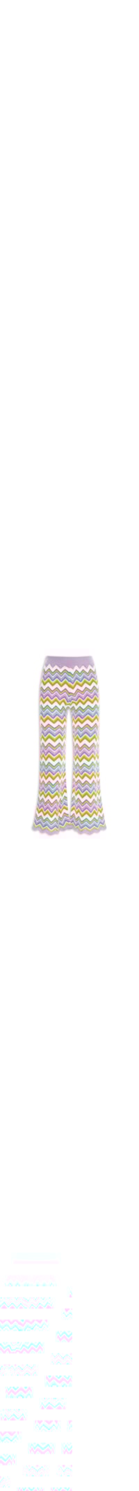 Calça Feminina Tricot Jacquard Zig Zag - Lilás