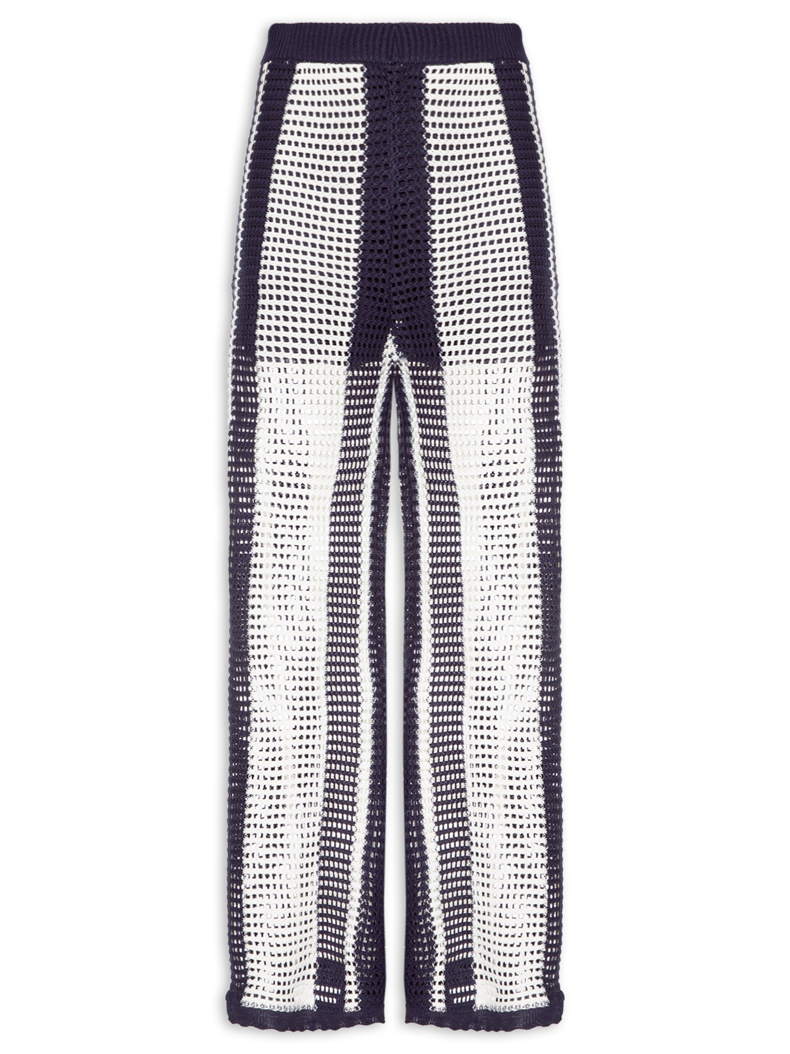 Calça Feminina Tricot Listra Náutica – Azul Dress To
