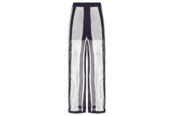 Calça Feminina Tricot Listra Náutica – Azul