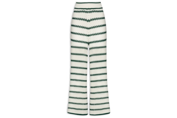 Calça Feminina Tricot Listras - Verde