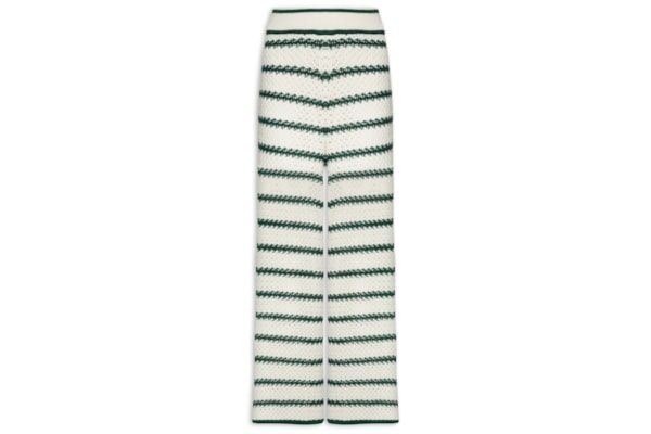 Calça Feminina Tricot Listras - Verde