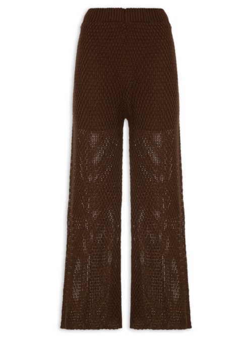 Calça Feminina Tricot - Marrom