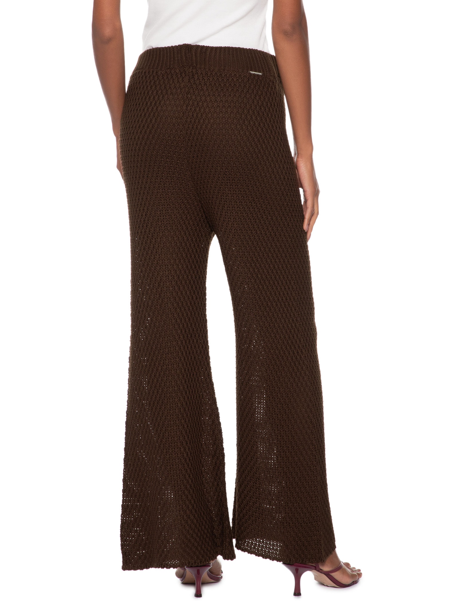 Calça Feminina Tricot Marrom My Favorite