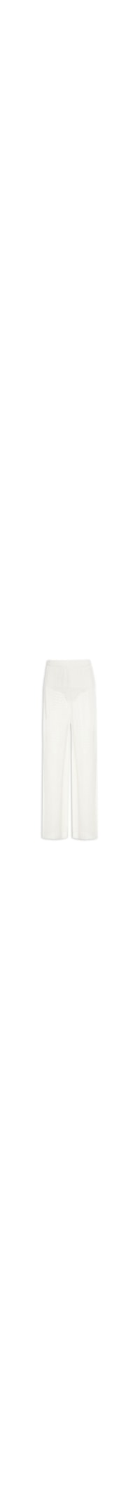 Calça Feminina Tricot Mesh - Off White