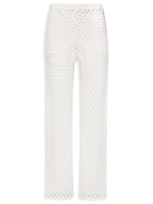 Calça Feminina Tricot – Off White