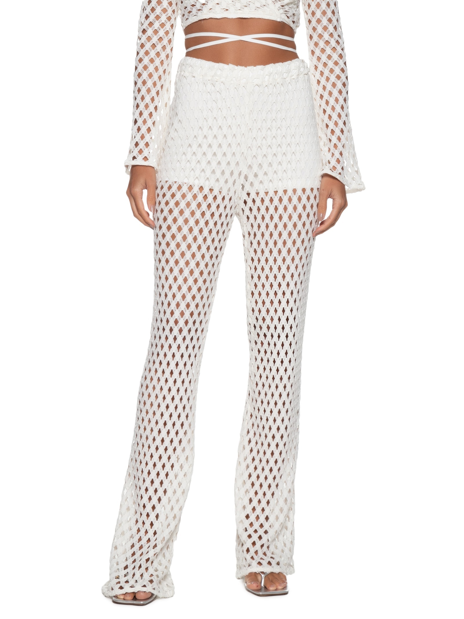 Calça Feminina Tricot Off White Colcci