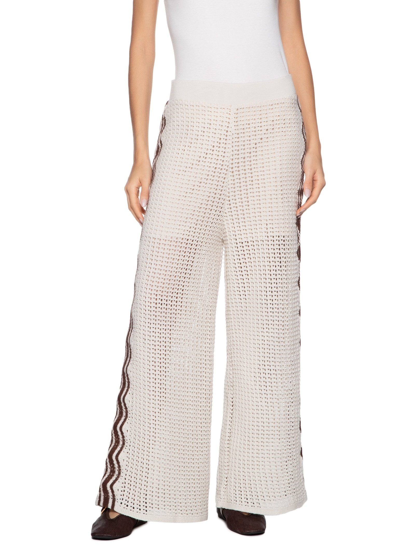 Calça Feminina Tricot Orla Off White Dress To