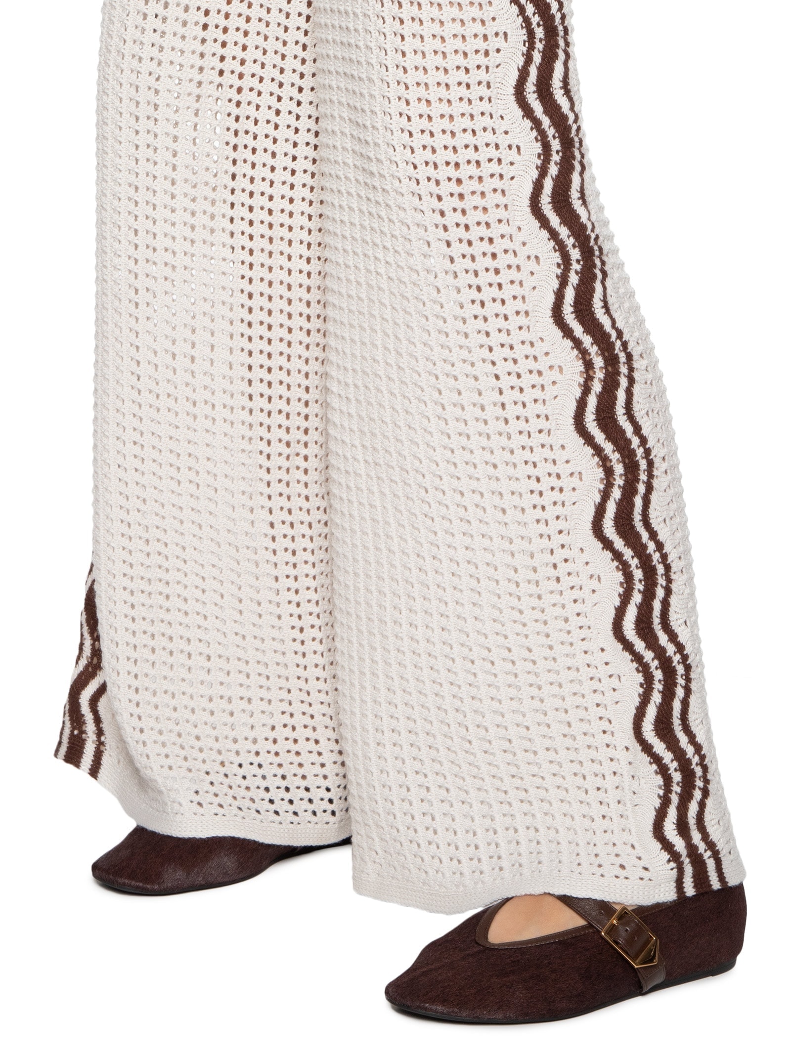 Calça Feminina Tricot Orla Off White Dress To