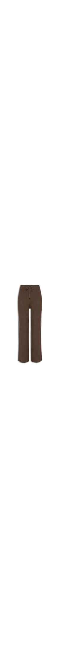 Calça Feminina Tricot Pantalona - Marrom