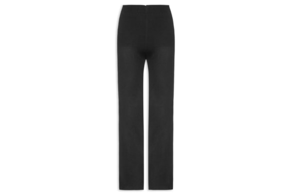 Calça Feminina Tricot Pantalona - Preto