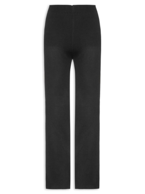 Calça Feminina Tricot Pantalona – Preto