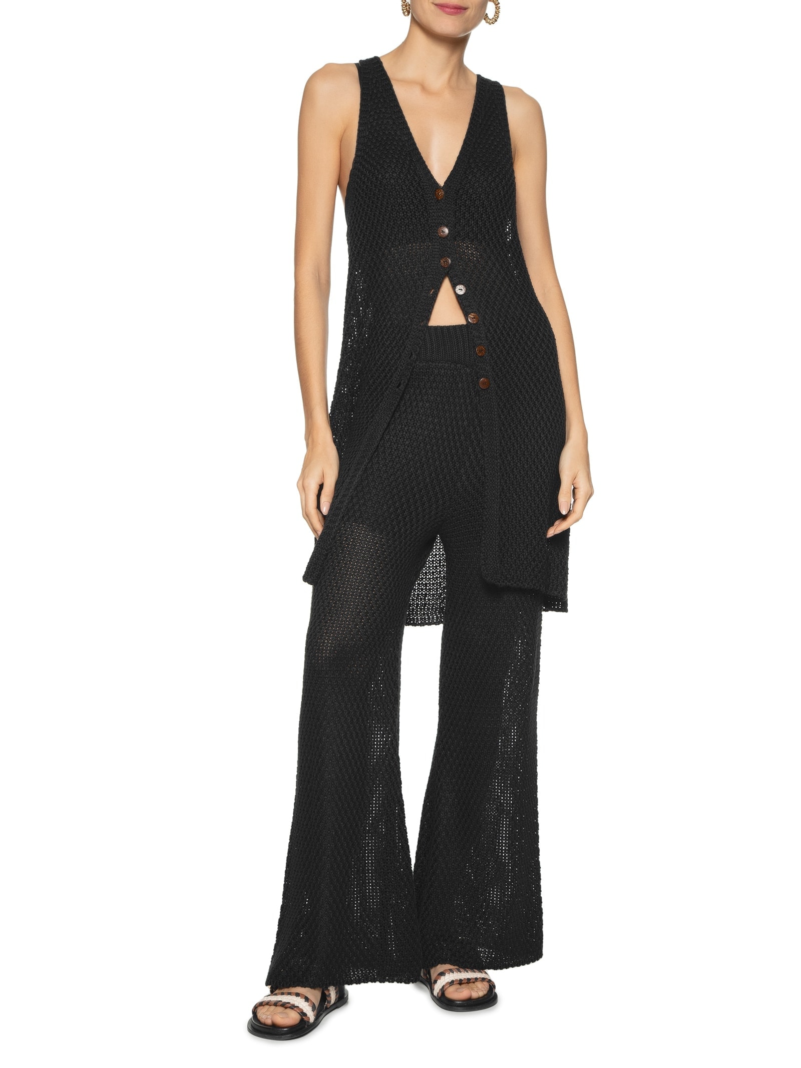 Calça Feminina Tricot Preto Dress To