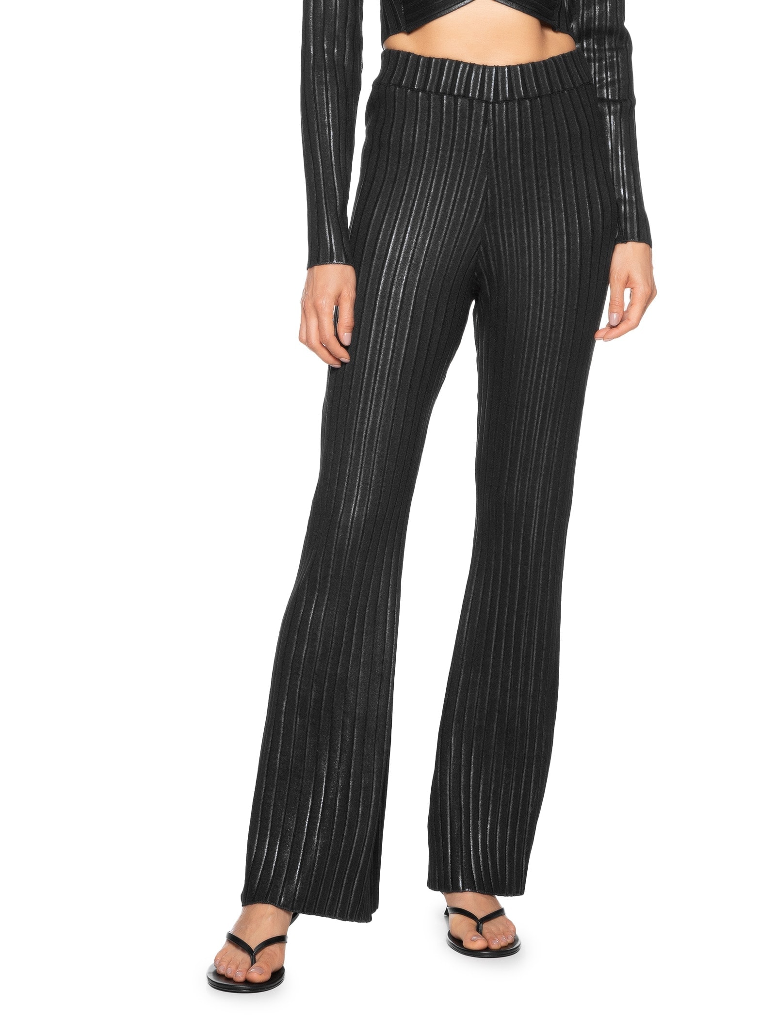 Calça Feminina Tricot Preto Colcci
