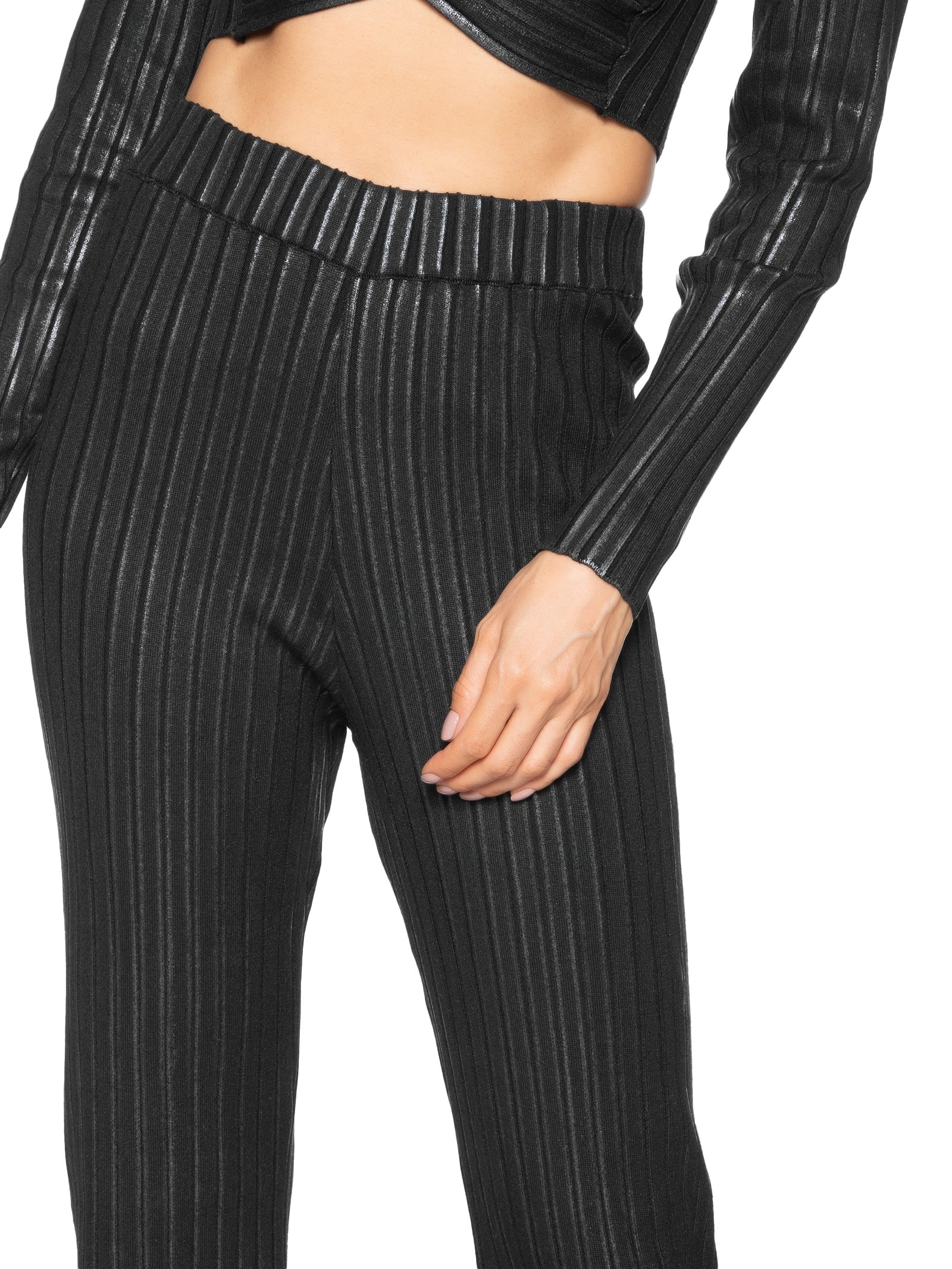 Calça Feminina Tricot Preto Colcci