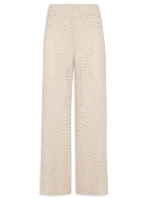Calça Feminina Tricot Reta – Bege
