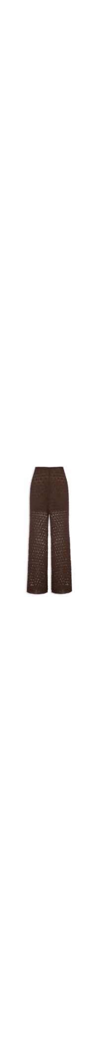 Calça Feminina Tricot Reta - Marrom