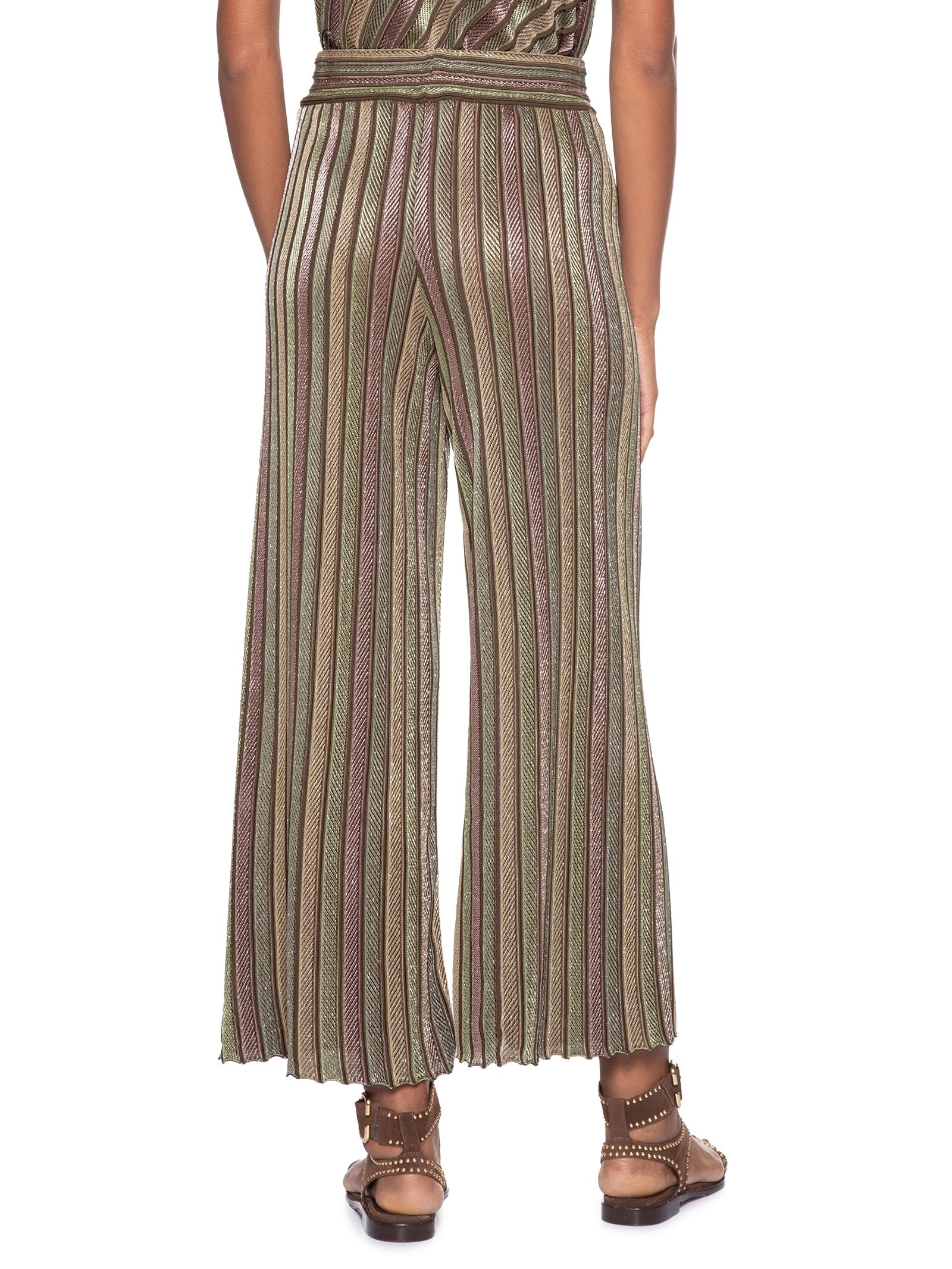 Calça Feminina Tricot Reta Multicolor Cinza Maria Filó