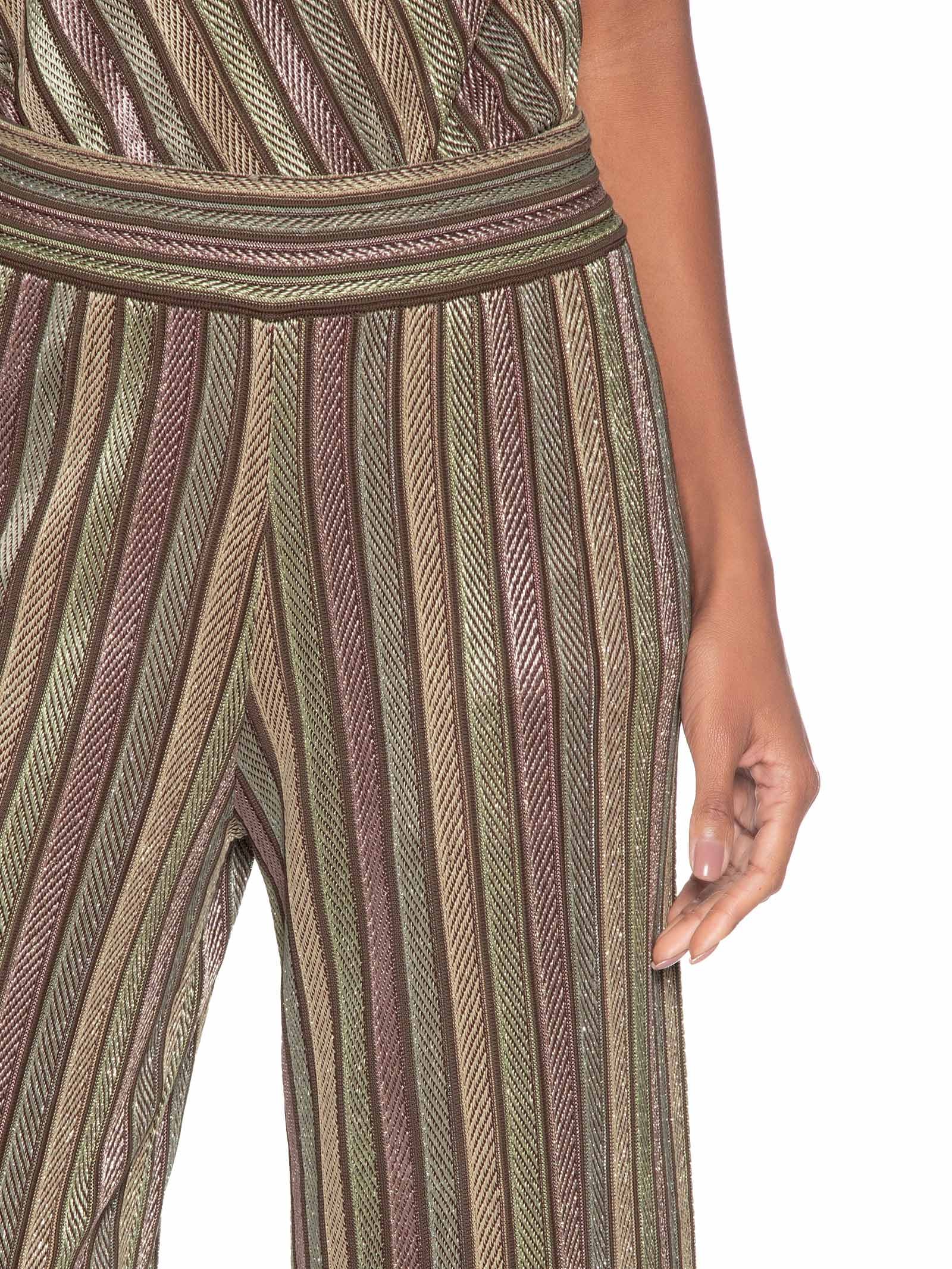 Calça Feminina Tricot Reta Multicolor Cinza Maria Filó