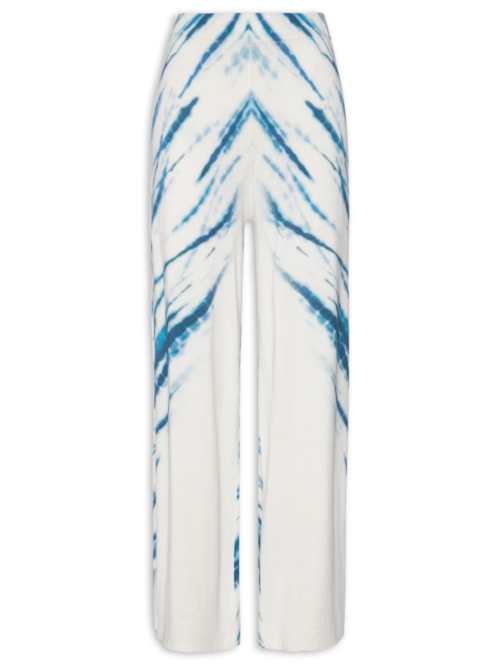 Calça Feminina Tricot Tie Dye – Branco