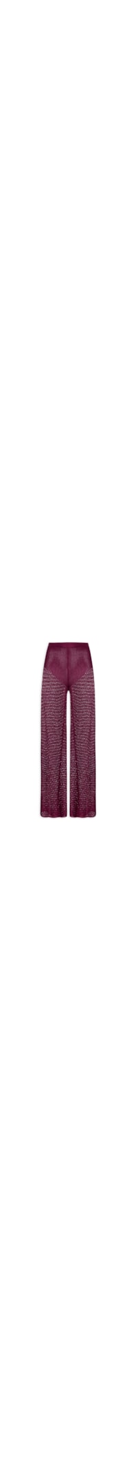 Calça Feminina Tricot Vazado - Vinho