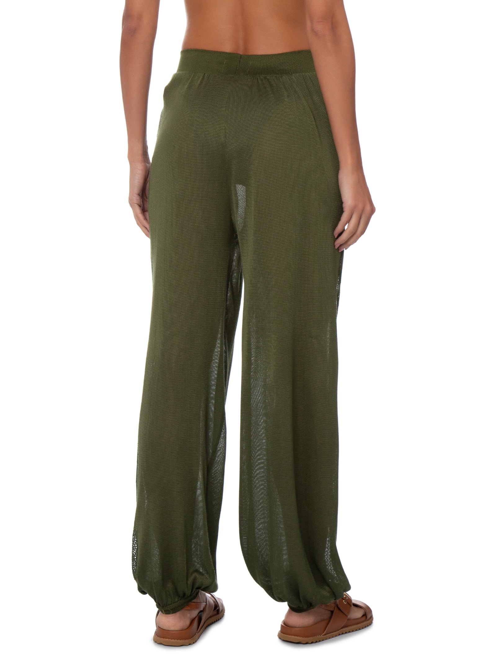 Calça Feminina Tricot Verde Cia Marítima