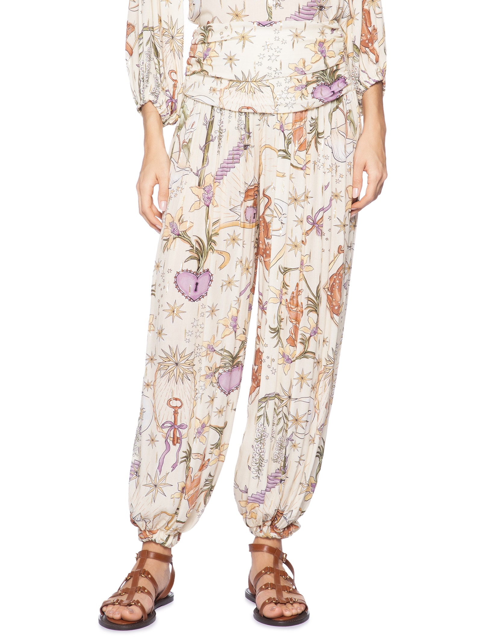 Calça feminina Tropical Místico Bege Farm