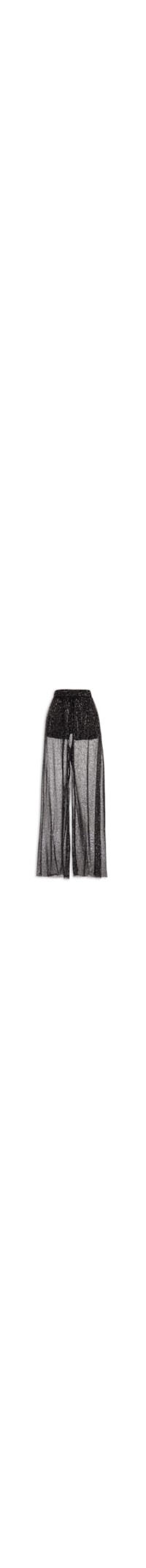 Calça Feminina Tule Com Aplicação - Preto