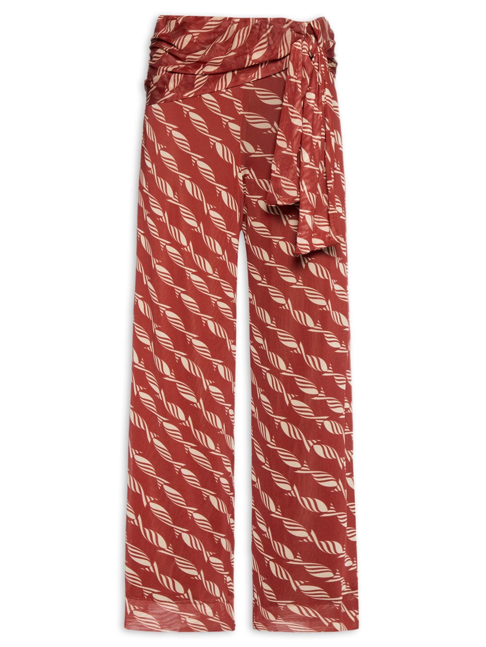 Calça Feminina Tule Estampa Nado Vermelho Dress To