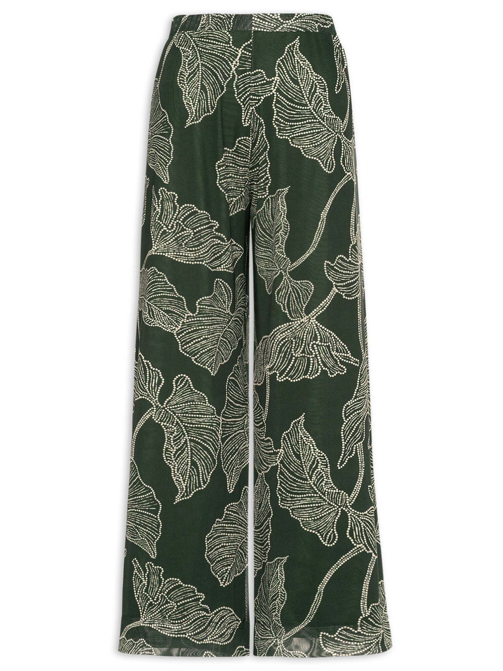 Calça Feminina Tule Ramos Verde Dress To