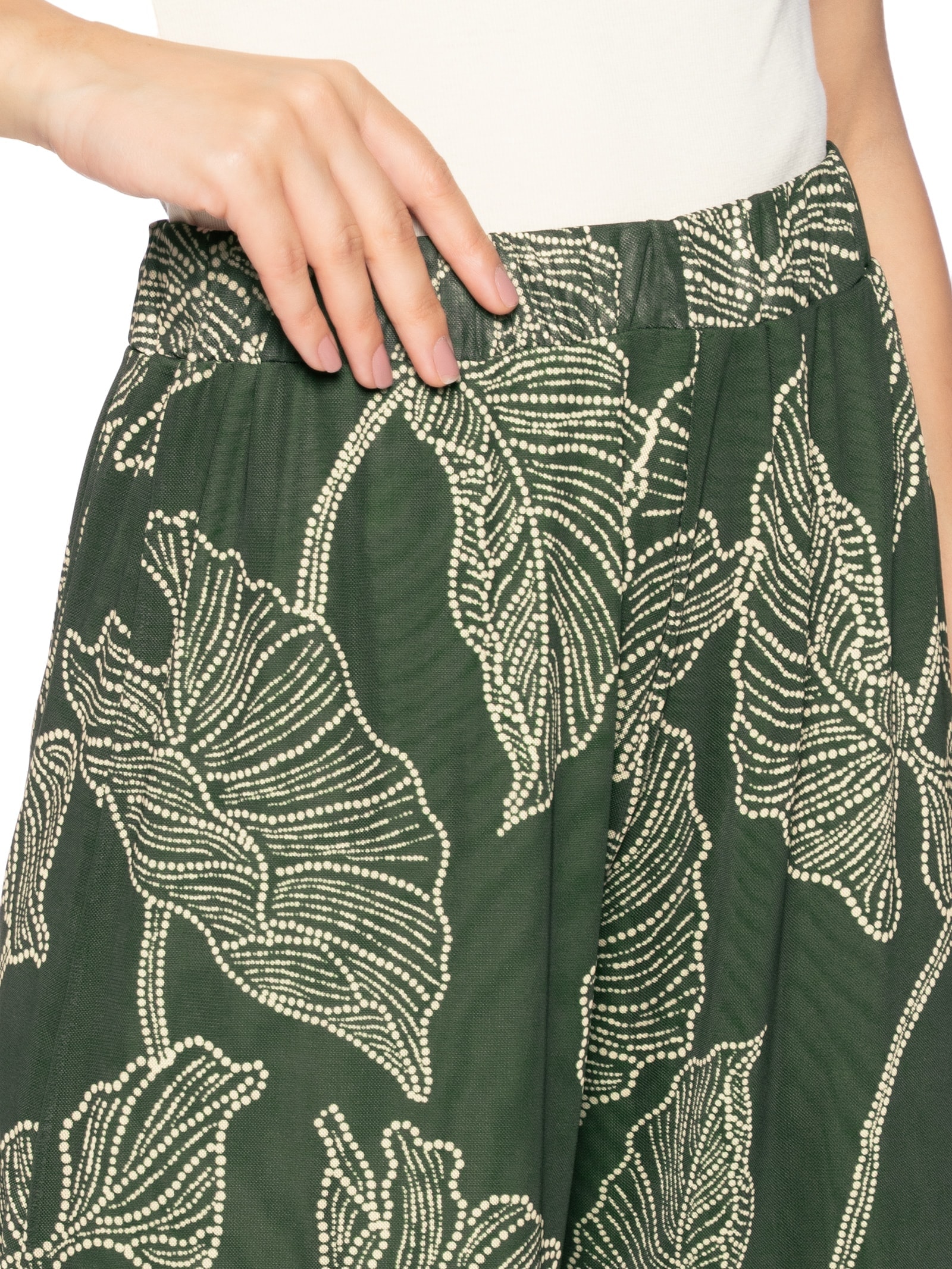 Calça Feminina Tule Ramos Verde Dress To