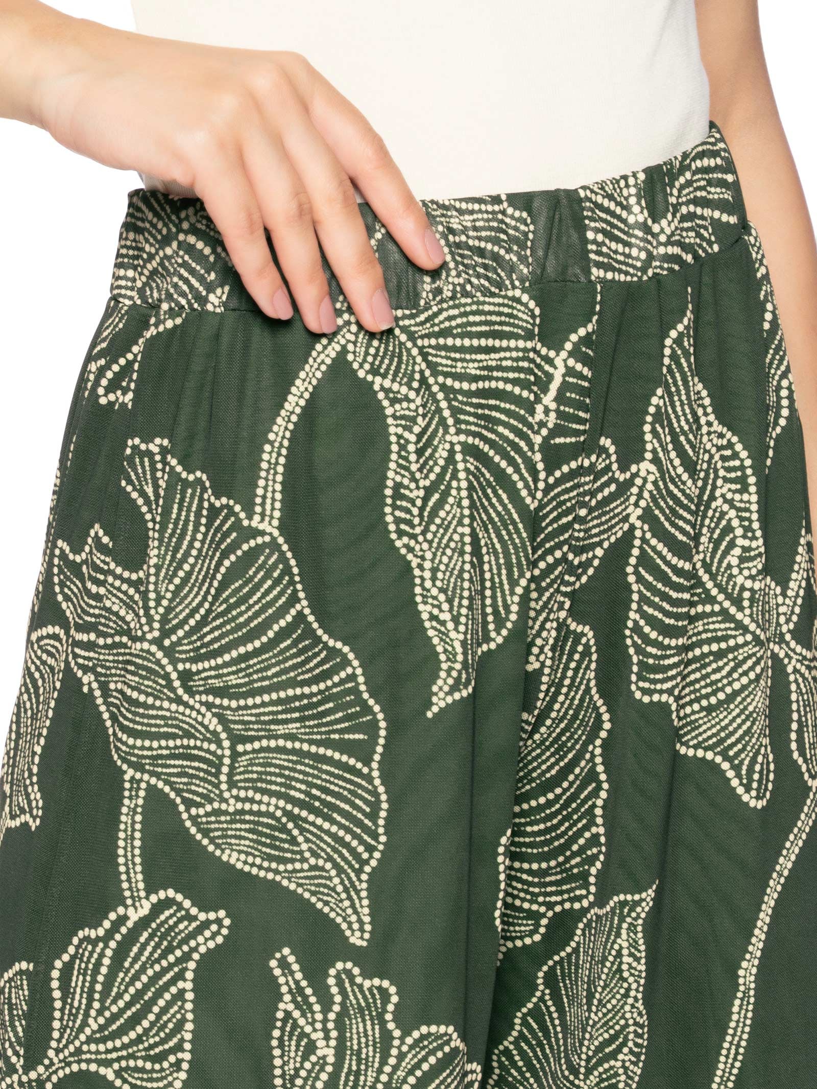 Calça Feminina Tule Ramos Verde Dress To