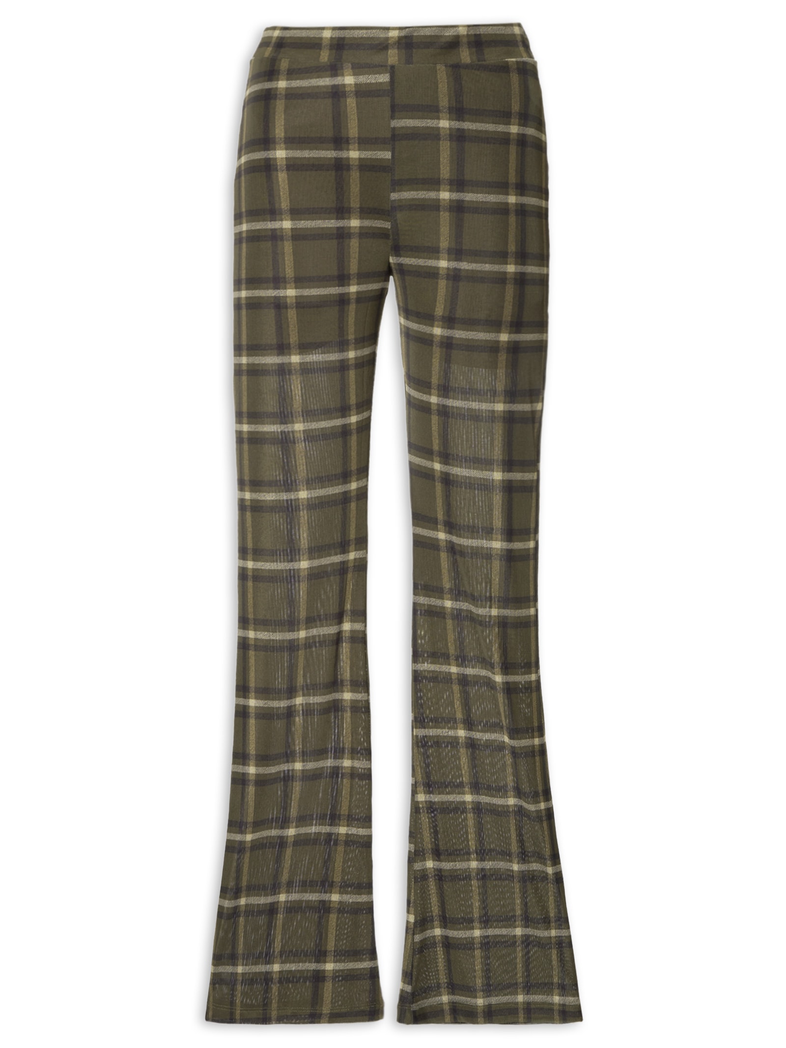 Calça Feminina Tule Xadrez Verde Animale Jeans