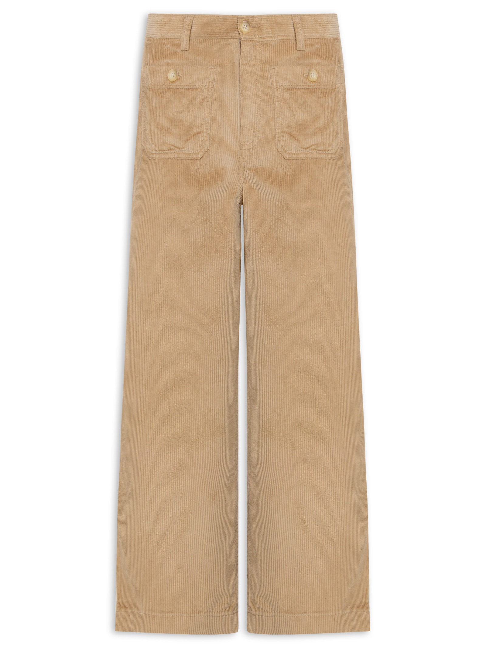 Calça Feminina Twill Patch Pocket Bege Tommy Hilfiger