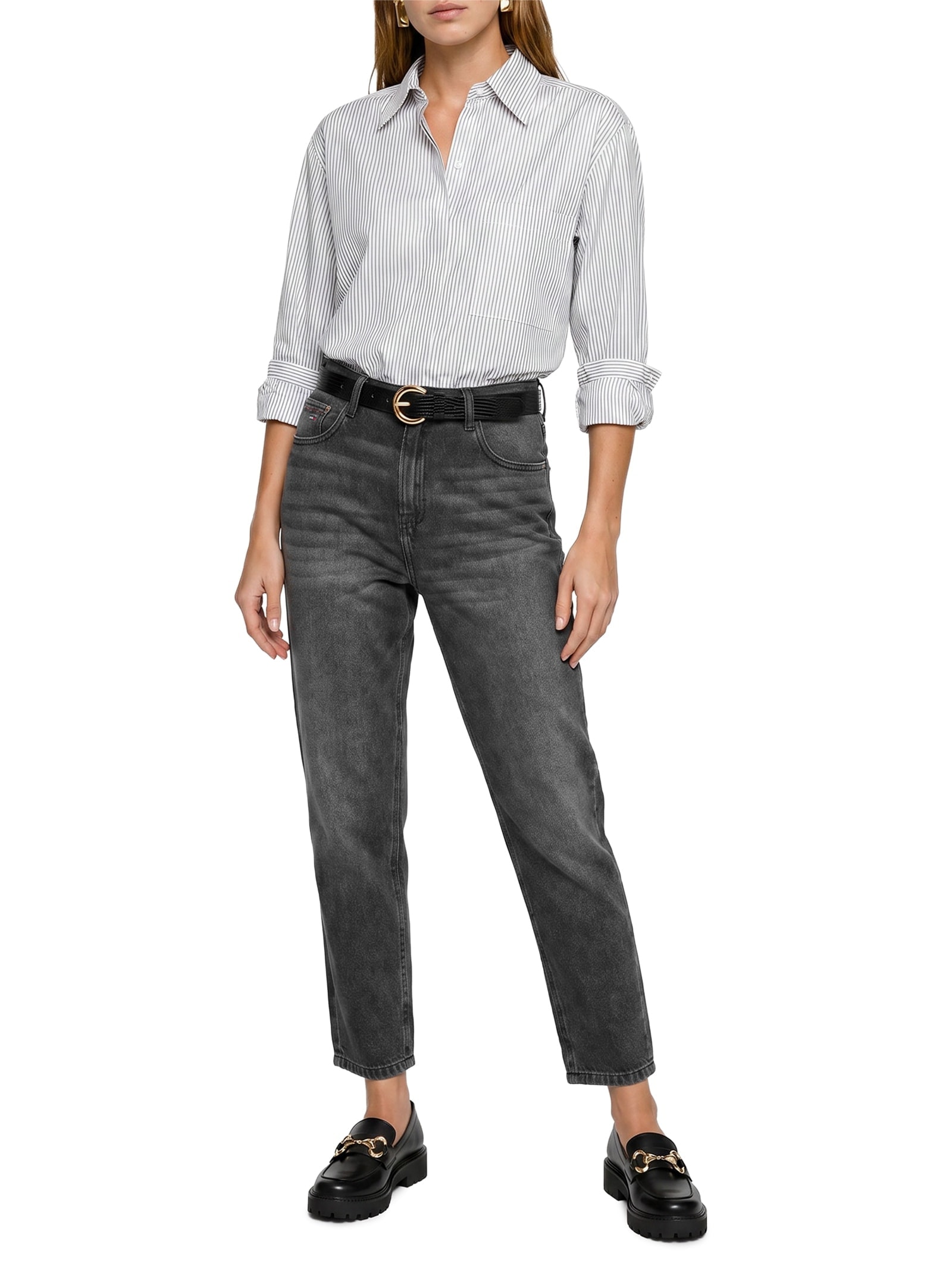 Calça Feminina Uh Tpr BI0187 Preto Tommy Jeans